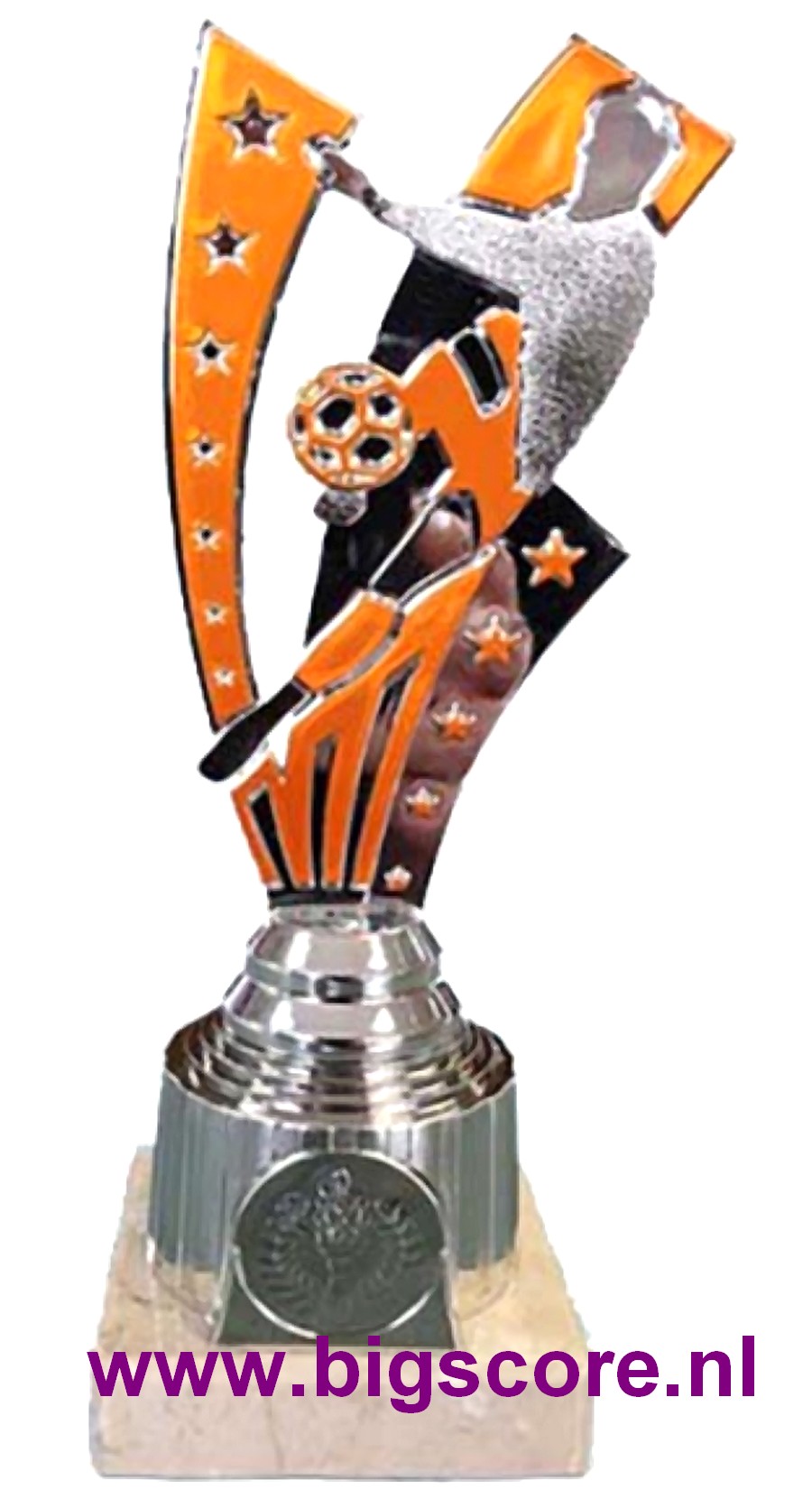 Voetbal VO-51 Oranje-Zilver LAATSTE 7 OP=OP!!